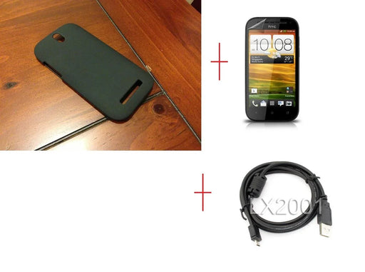 HTC One SV Rubber Case USB PC Cable SP - LX2001 - Homewares, Outdoor, Phone Accessories, Cases, Speakers, Headphones + More -