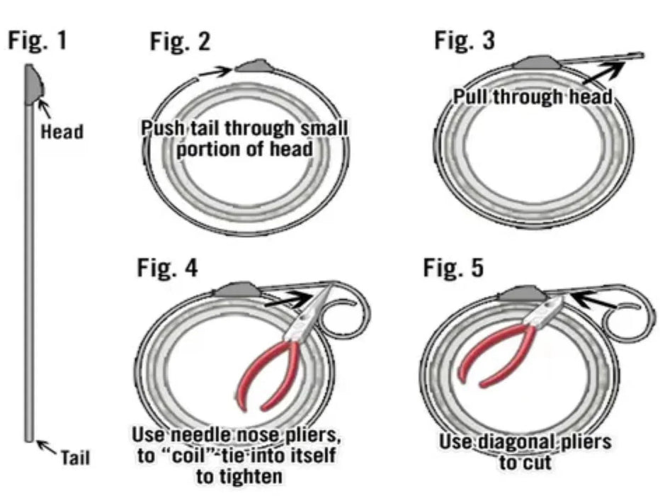 Heatshield THERMAL TIES 5/16" X 20" - 6 PACK - 500MM - LX2001 - Homewares, Outdoor, Phone Accessories, Cases, Speakers, Headphones + More -
