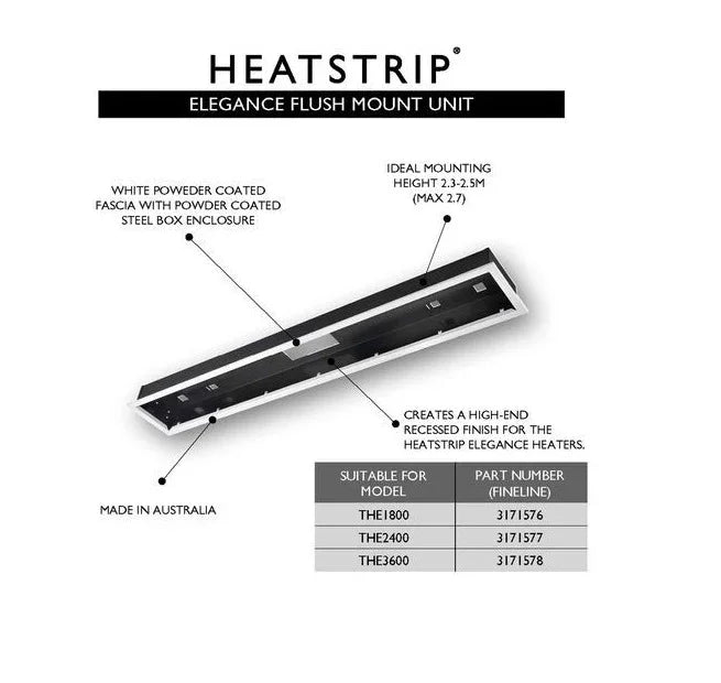 Heatstrip Heat Strip Flush Mount Enclosure For THE3600 3600W Electric Heater - LX2001 - Homewares, Outdoor, Phone Accessories, Cases, Speakers, Headphones + More -