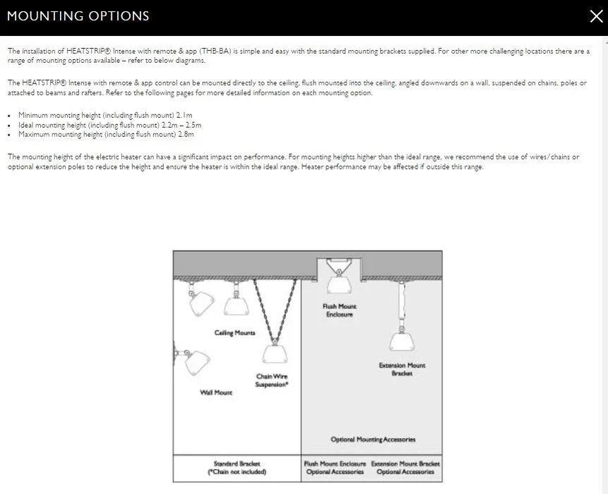 Heatstrip Heat Strip Intense with remote & App Outdoor Outside Heater 3200W - LX2001 - Homewares, Outdoor, Phone Accessories, Cases, Speakers, Headphones + More -