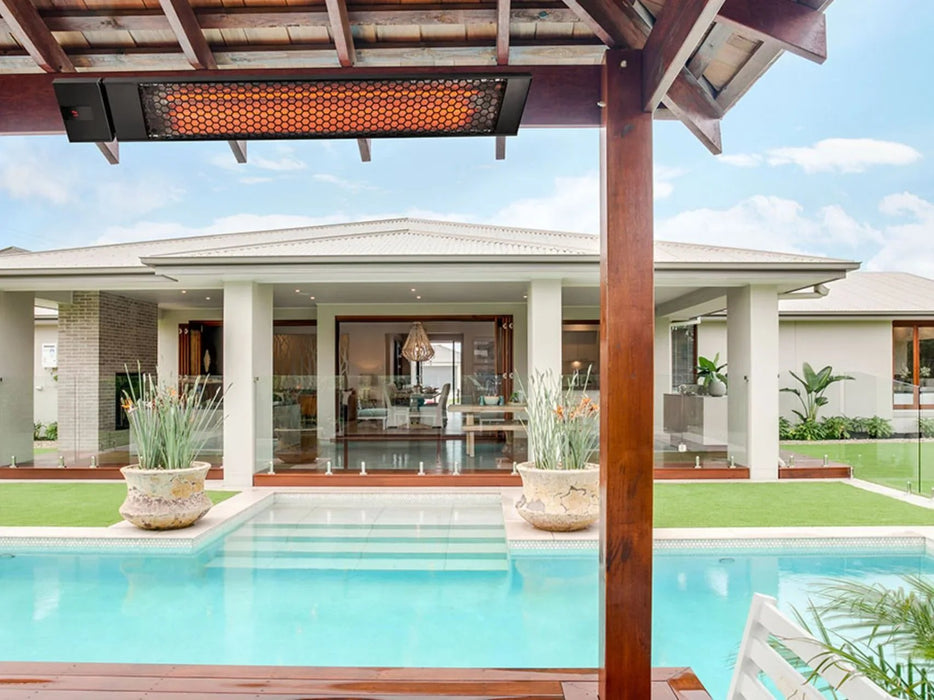 Heatstrip Max DC Electric Infrared Heater Dual Element Heater + Remote 2400w - LX2001 - Homewares, Outdoor, Phone Accessories, Cases, Speakers, Headphones + More -