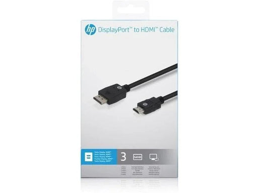 Hewlett Packard 3m Display Port to HDMI Cable HP-006 192018097599 - LX2001 - Homewares, Outdoor, Phone Accessories, Cases, Speakers, Headphones + More -