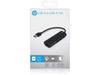 Hewlett Packard USB-A to USB-A 4 Port Hub - Black HP-020 192018097735 - LX2001 - Homewares, Outdoor, Phone Accessories, Cases, Speakers, Headphones + More -