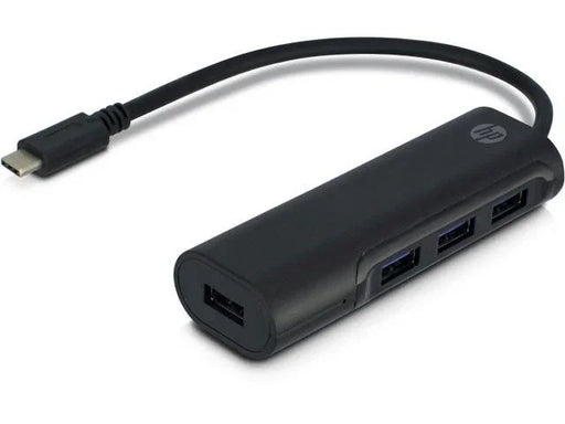 Hewlett Packard USB-C to USB-A 4 Port Hub - Black HP-021 192018097742 - LX2001 - Homewares, Outdoor, Phone Accessories, Cases, Speakers, Headphones + More -