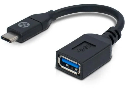 Hewlett Packard USB-C to USB-A Adaptor - Black HP-017 192018097704 - LX2001 - Homewares, Outdoor, Phone Accessories, Cases, Speakers, Headphones + More -