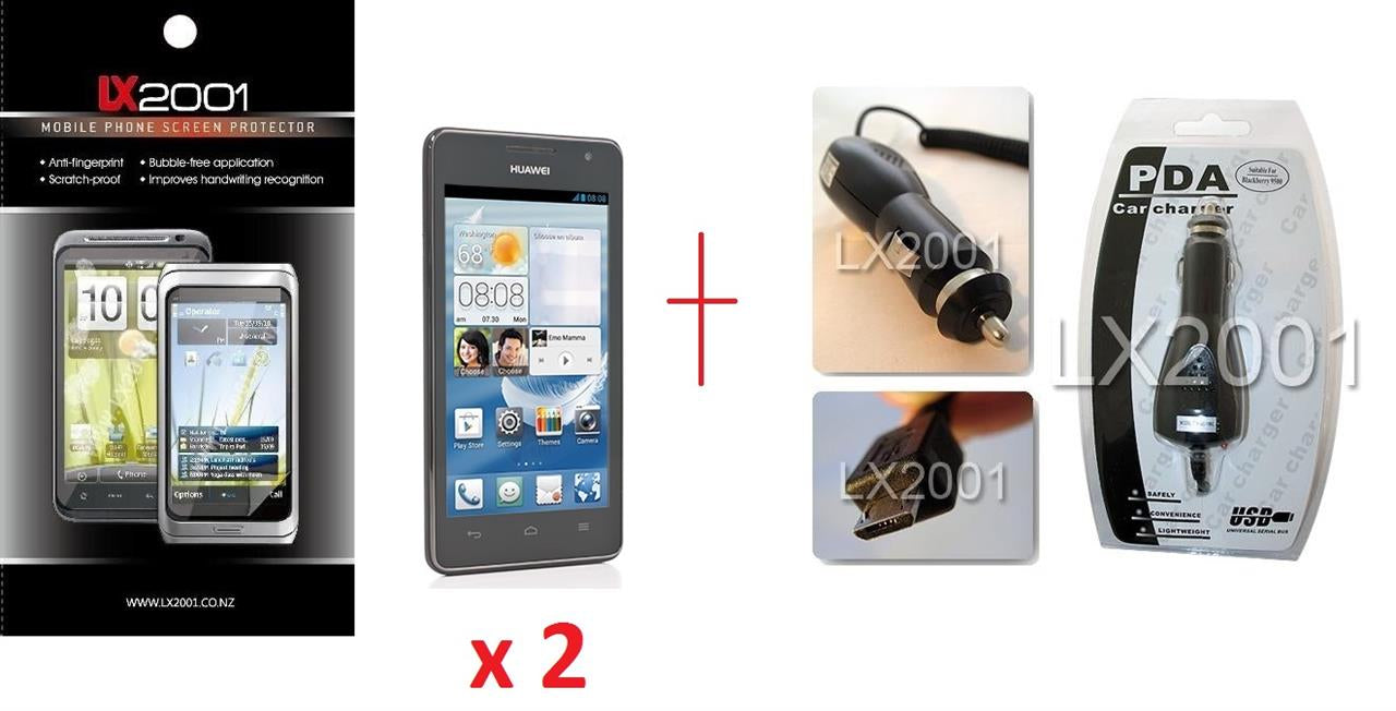 Huawei Ascend G526 Screen Protector + Car Charger