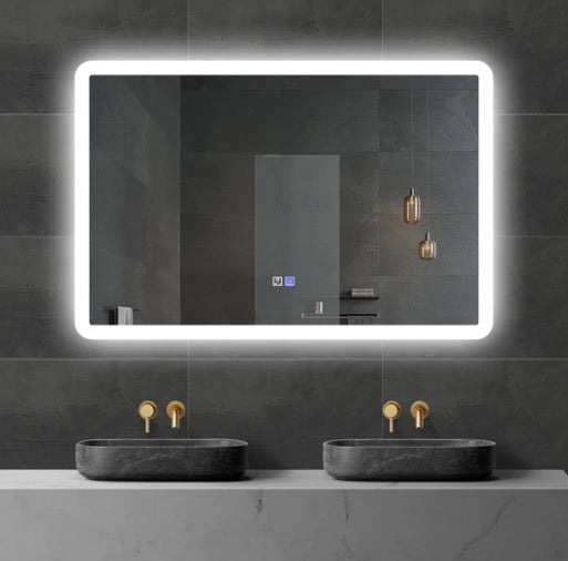 Goldair Bathroom Mirror Square Backlit Mirror H: 500mm, W: 700mm Warm White - LX2001 - Homewares, Outdoor, Phone Accessories, Cases, Speakers, Headphones + More -