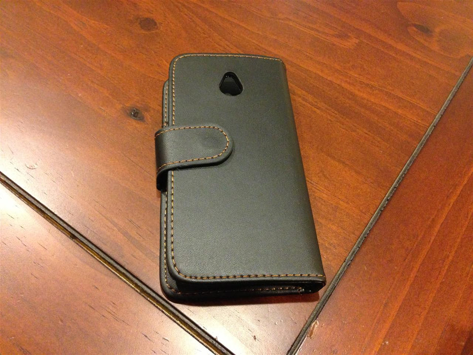 HTC One Mini Leather Case + Screen Protector