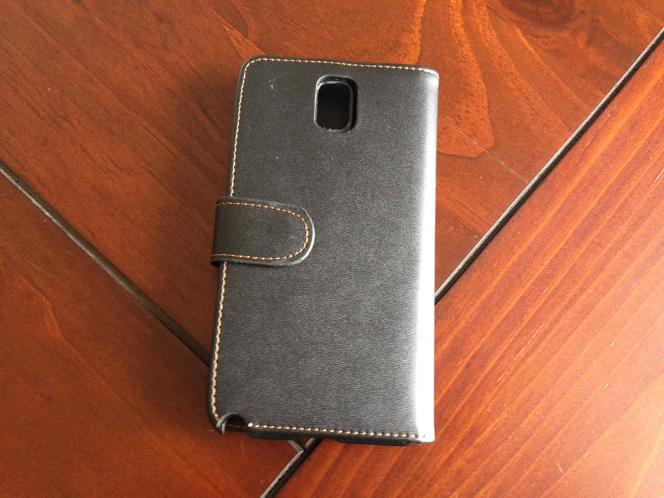 Samsung Galaxy Note 3 Leather Case + Screen Protector