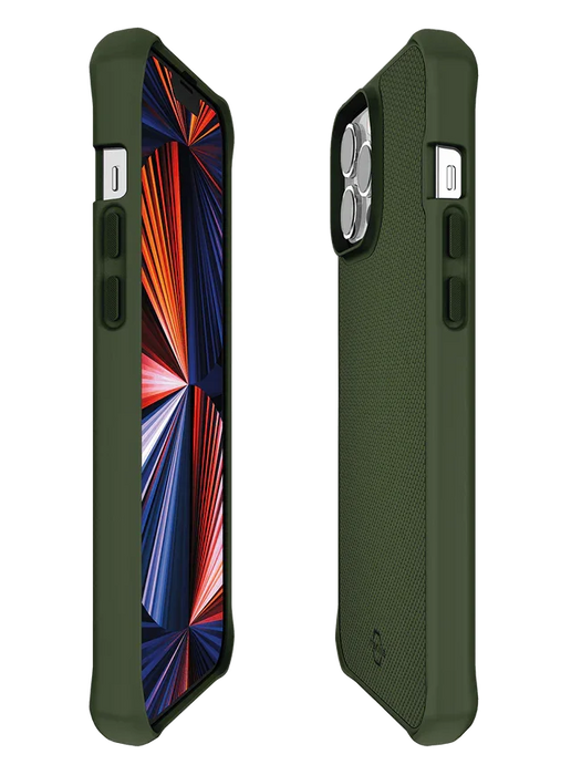 ITSKINS Apple iPhone 13 Pro Max 6.7" Hybrid Mag Ballistic Case - Olive Green AP2M-HMABA-KAKI - LX2001 - Homewares, Outdoor, Phone Accessories, Cases, Speakers, Headphones + More -