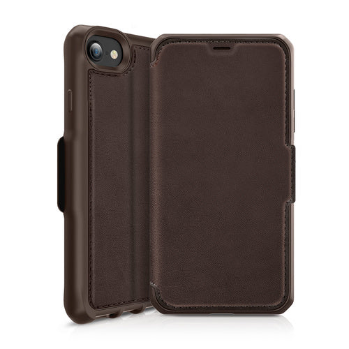 ITSKINS Apple iPhone SE (2020) iPhone 8 / 7 Hybrid Folio Leather Wallet - Brown 4894465123208