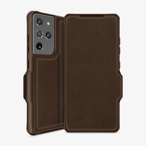 ITSKINS Samsung Galaxy S21 Ultra 6.8" Hybrid Folio Leather Wallet Case - Brown SGU3-HYBRF-BRN 4894465580056 - LX2001 - Homewares, Outdoor, Phone Accessories, Cases, Speakers, Headphones + More -