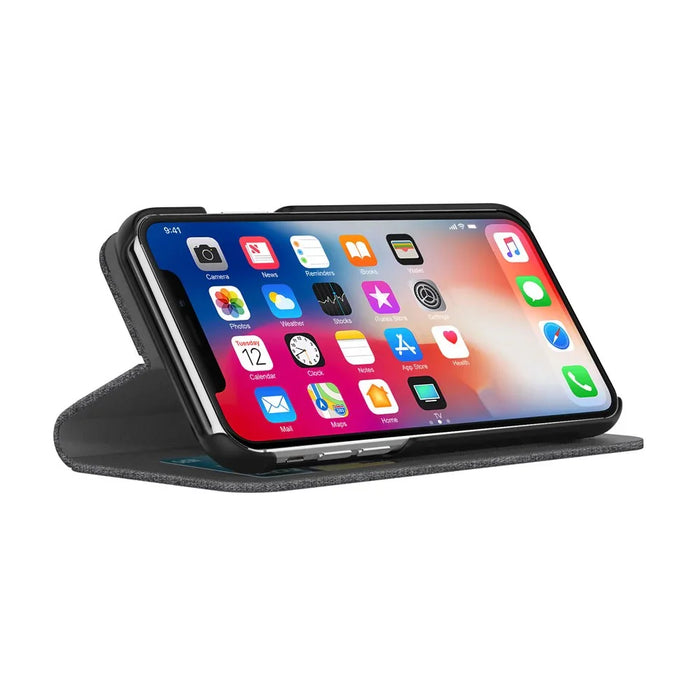 Incipio Apple iPhone X Esquire Series Folio Wallet Case - Gray Grey IPH-1650-GRY - LX2001 - Homewares, Outdoor, Phone Accessories, Cases, Speakers, Headphones + More -