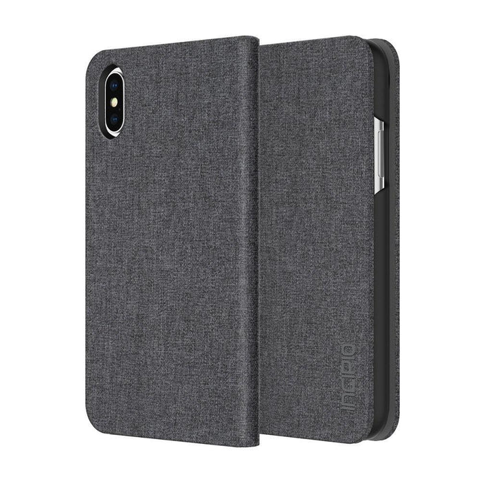 Incipio Apple iPhone X Esquire Series Folio Wallet Case - Gray Grey IPH-1650-GRY - LX2001 - Homewares, Outdoor, Phone Accessories, Cases, Speakers, Headphones + More -