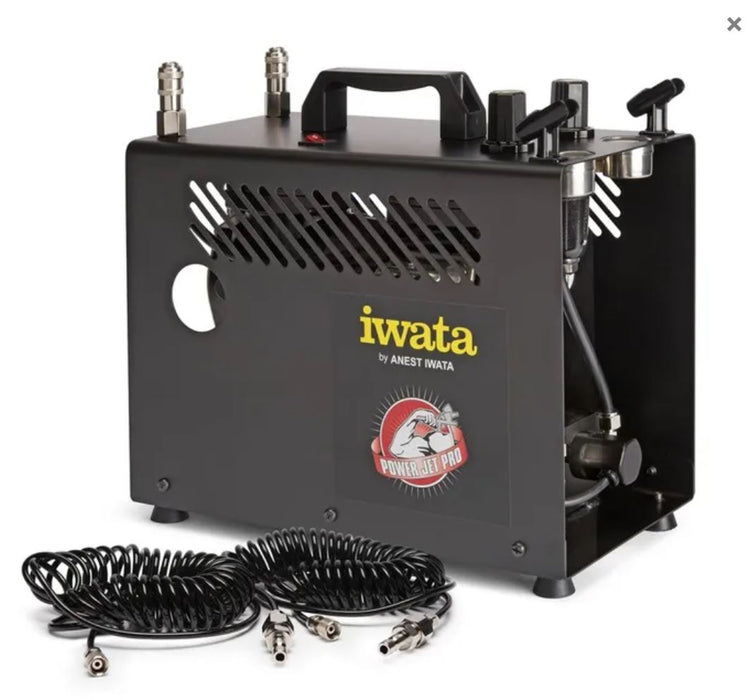 Iwata Air Brush Compressor Power Jet Pro - Dual / 2x Use IS975