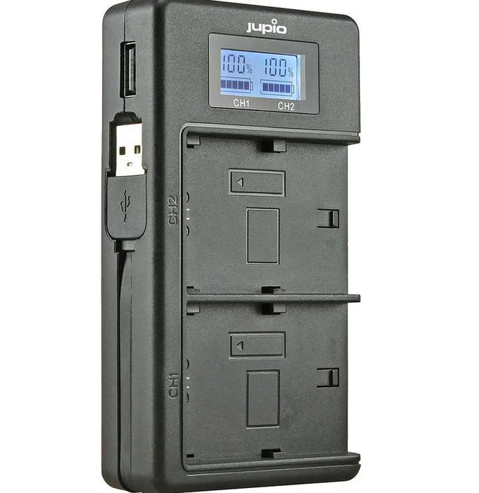 Jupio USB dedicated duo charger with lcd for SONY NP-F550/F750/F970 BATTERIES - LX2001 - Homewares, Outdoor, Phone Accessories, Cases, Speakers, Headphones + More -