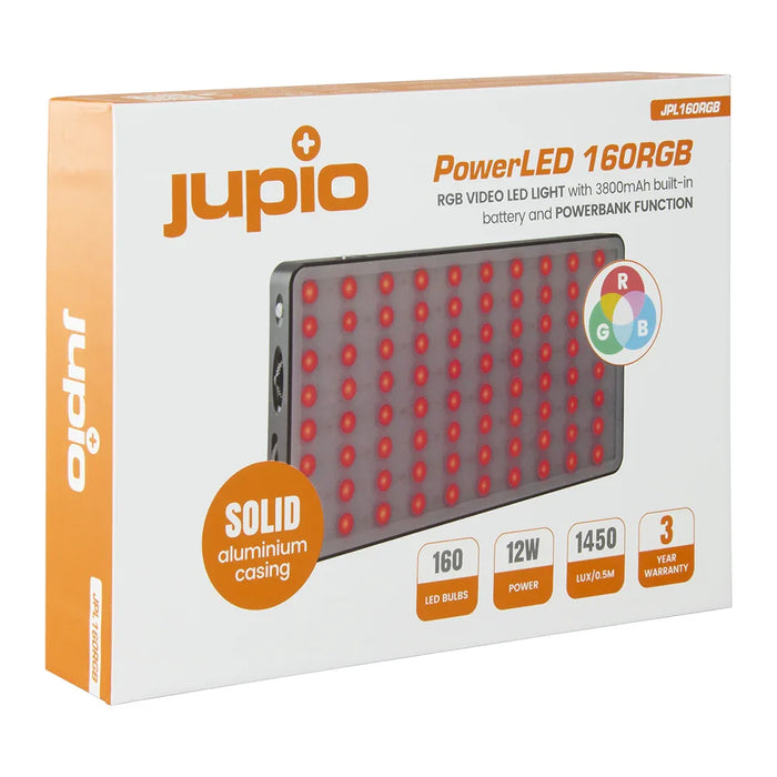 Jupio Powerled 160 Rgb Led Light / Powerbank With Built-In Battery 3800Mah - LX2001 - Homewares, Outdoor, Phone Accessories, Cases, Speakers, Headphones + More -
