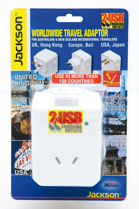Jackson UK USA Japan Bali Travel Adapter PTAUSB 9318054891552