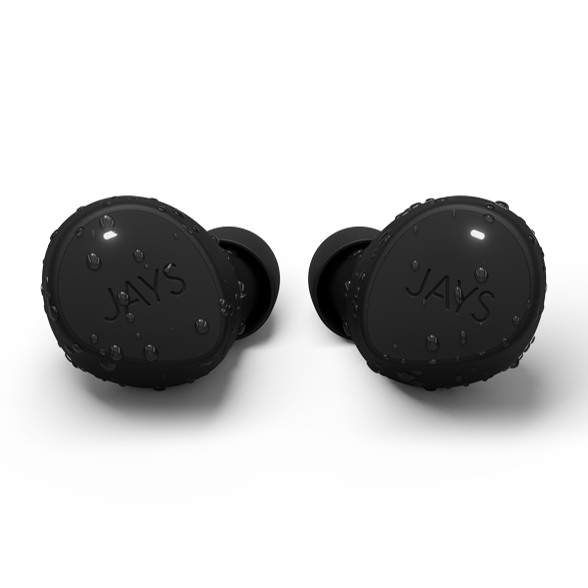 Jays m-Seven True Wireless Headphones Earphones Earbuds - Black T00227 858494003232