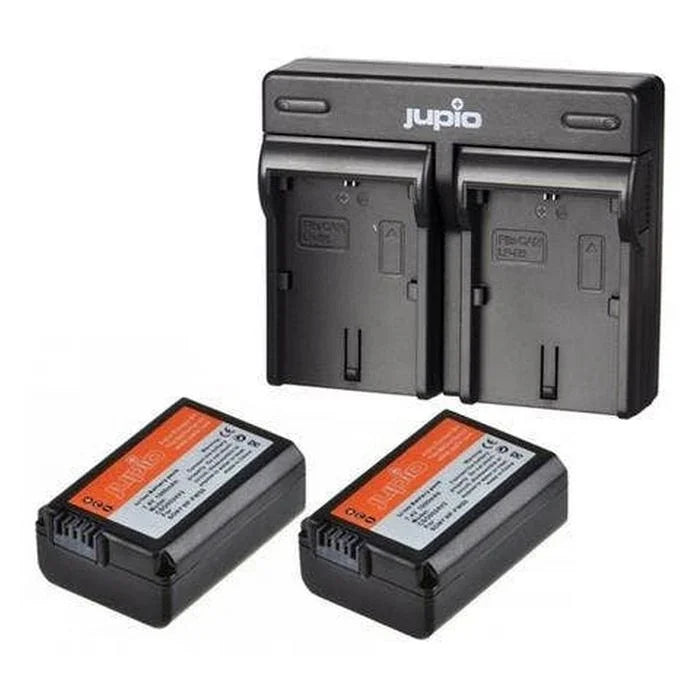 Jupio KIT 2X NP-FW50 1080MAH + USB DUAL CHARGER - LX2001 - Homewares, Outdoor, Phone Accessories, Cases, Speakers, Headphones + More -