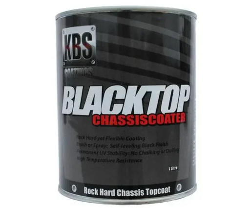 KBS Blacktop Permanent UV Top Coat Chassis Coater Gloss Black 4L 8501 - LX2001 - Homewares, Outdoor, Phone Accessories, Cases, Speakers, Headphones + More -