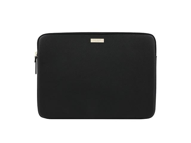 KSNY Saffiano Laptop Sleeve 13" MacBook Sleeve - Black KSMB-010-BLK-INT 840076114542