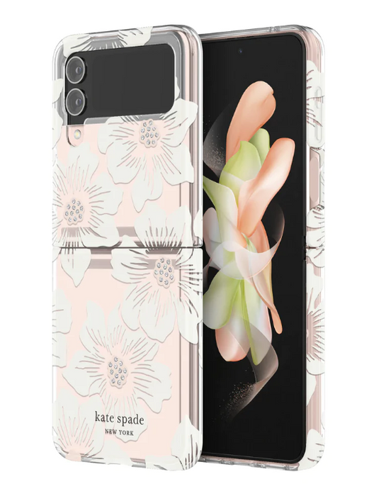 Kate Spade Samsung Galaxy Z Flip4 6.7" Hardshell Case - Hollyhock