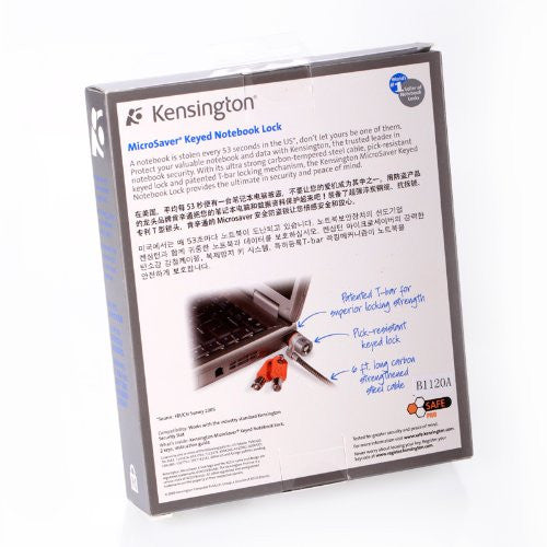 Kensington MicroSaver 64598 Slim Cable Lock 64598 6