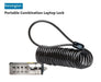 Kensington Portable Laptop Cable Combination Lock - Carbon Steel - 1.83 m 64670 85896646709 - LX2001 - Homewares, Outdoor, Phone Accessories, Cases, Speakers, Headphones + More -