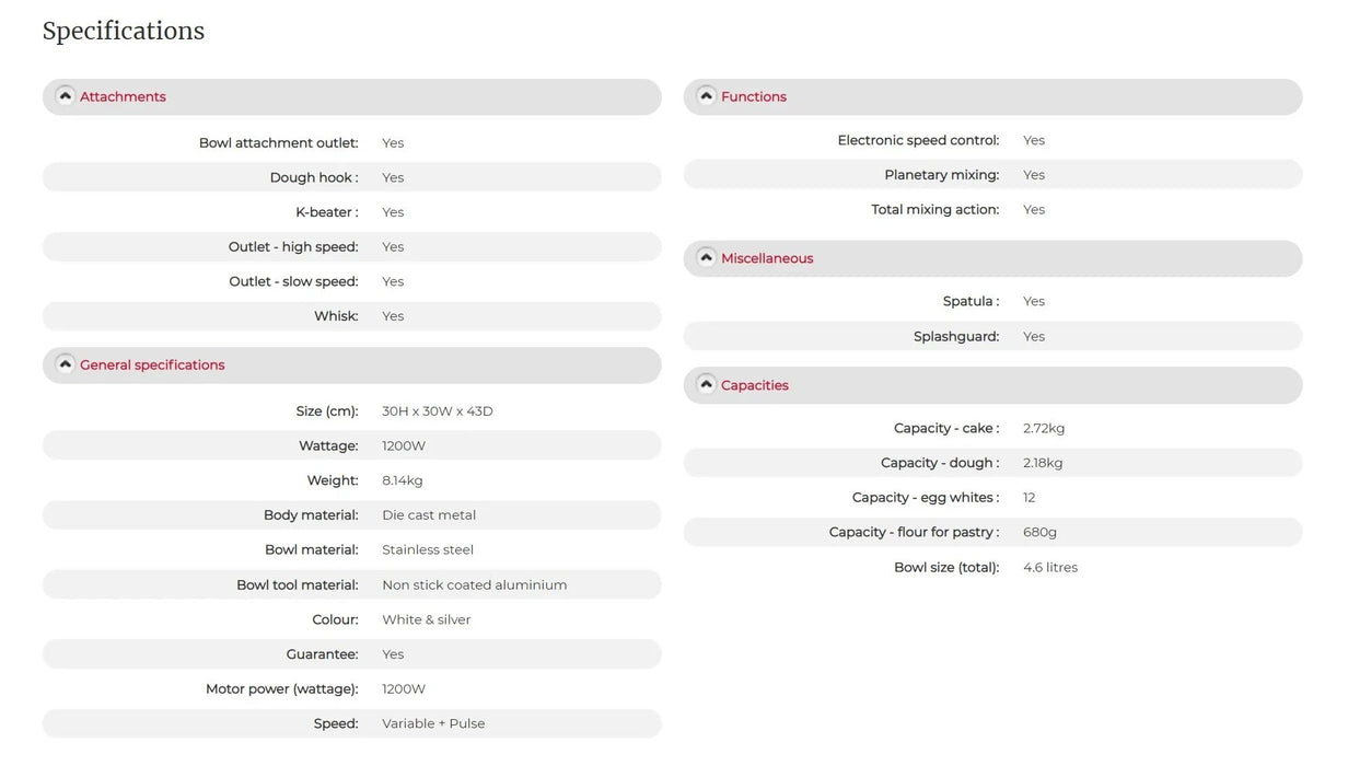 Kenwood Mixer Chef Sense Kitchen Machine Silver & White Stand Mixer KVC5100T 5011423193175 - LX2001 - Homewares, Outdoor, Phone Accessories, Cases, Speakers, Headphones + More -
