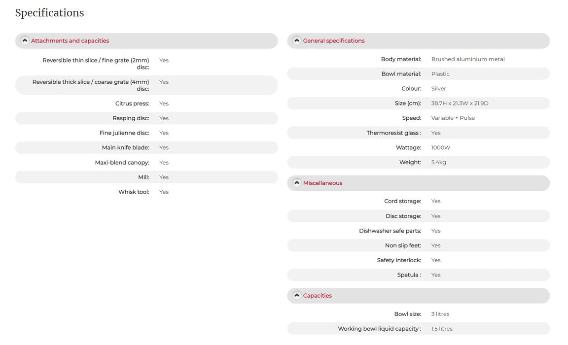 Kenwood Multipro Classic Food Processor FDM785BA 5011423177779 - LX2001 - Homewares, Outdoor, Phone Accessories, Cases, Speakers, Headphones + More -