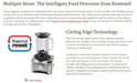 Kenwood Multipro Sense Food Processor Silver FPM810 5011423171524 - LX2001 - Homewares, Outdoor, Phone Accessories, Cases, Speakers, Headphones + More -