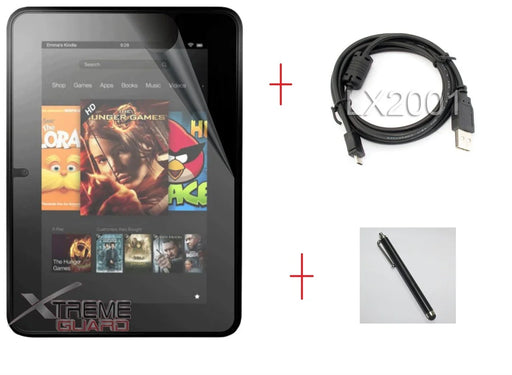 Kindle fire hd 7" Screen Protector + USB PC Cable - LX2001 - Homewares, Outdoor, Phone Accessories, Cases, Speakers, Headphones + More -