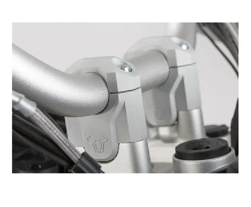 HANDLEBAR RISER SW MOTECH RAISE 30MM OPTIMISE THE SITTING POSITION ALUMINUM ALLOY SILVER BMW F750GS - LX2001 - Homewares, Outdoor, Phone Accessories, Cases, Speakers, Headphones + More -