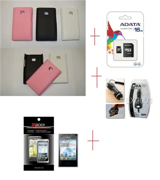 LG Optimus L3 E400 Hard Case 16GB ChaRger - LX2001 - Homewares, Outdoor, Phone Accessories, Cases, Speakers, Headphones + More -