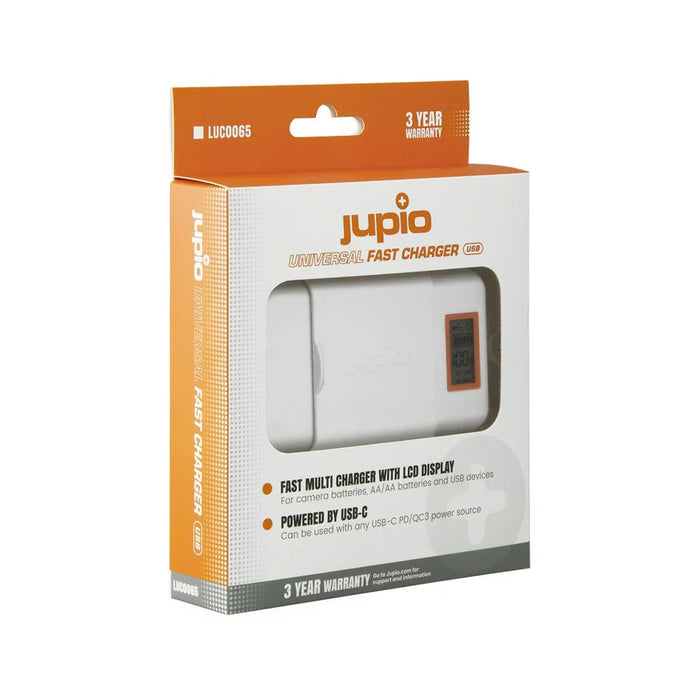 Jupio Universal Fast Charger World Edition With Lcd Usb-C Input - LX2001 - Homewares, Outdoor, Phone Accessories, Cases, Speakers, Headphones + More -