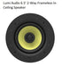 LUMI AUDIO 6.5" 2-Way Frameless In-Ceiling Speaker FLC-6 - LX2001 - Homewares, Outdoor, Phone Accessories, Cases, Speakers, Headphones + More -