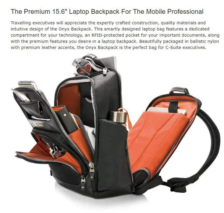 Laptop Backpak EVERKI 15.6" - Onyx Black EKP132 - LX2001 - Homewares, Outdoor, Phone Accessories, Cases, Speakers, Headphones + More -