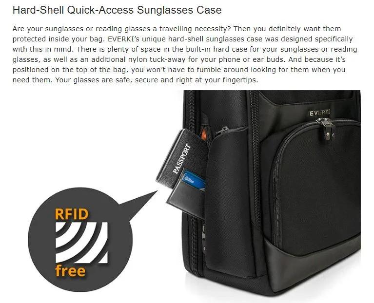 Laptop Backpak EVERKI 15.6" - Onyx Black EKP132 - LX2001 - Homewares, Outdoor, Phone Accessories, Cases, Speakers, Headphones + More -