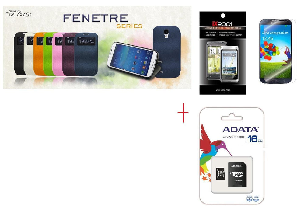 Le Nouveau Fenetre Series-protective case for Samsung Galaxy S4 + SP + 16GB MicroSD Card