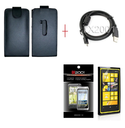 Nokia Lumia 920 Leather Case + USB PC Cable - LX2001 - Homewares, Outdoor, Phone Accessories, Cases, Speakers, Headphones + More -