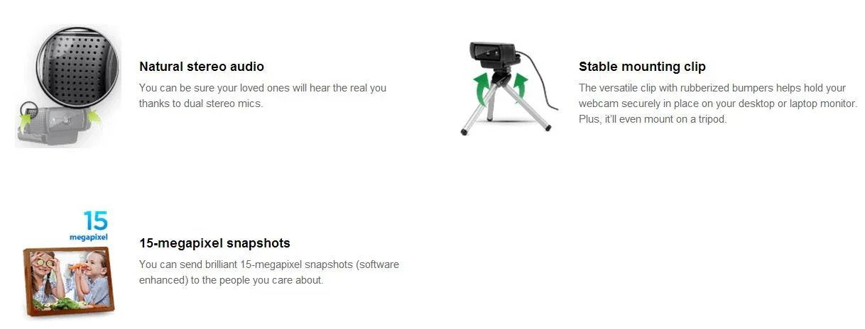 Logitech C920 Webcam - LX2001 - Homewares, Outdoor, Phone Accessories, Cases, Speakers, Headphones + More -