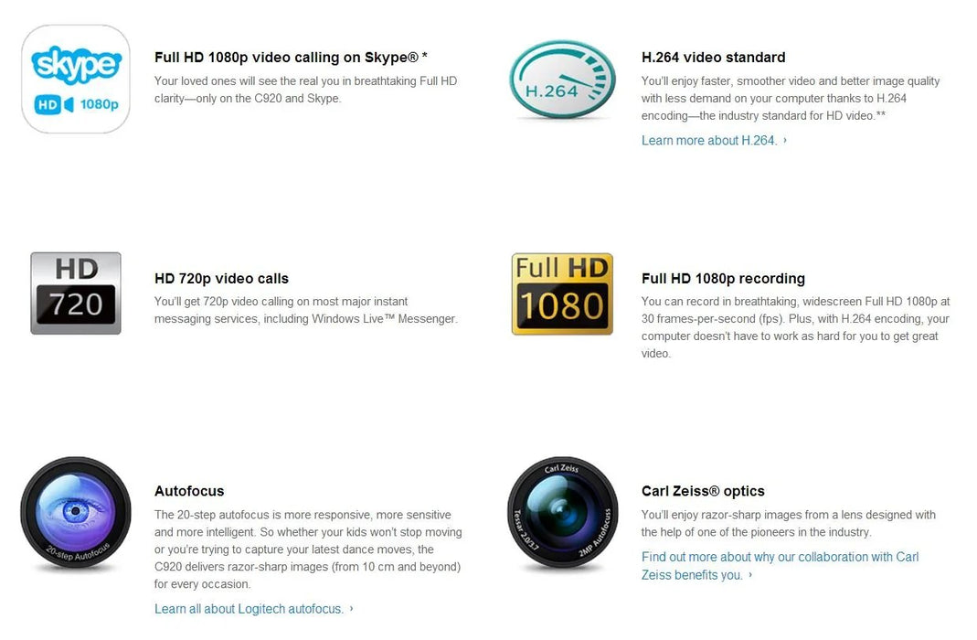 Logitech C920 Webcam - LX2001 - Homewares, Outdoor, Phone Accessories, Cases, Speakers, Headphones + More -