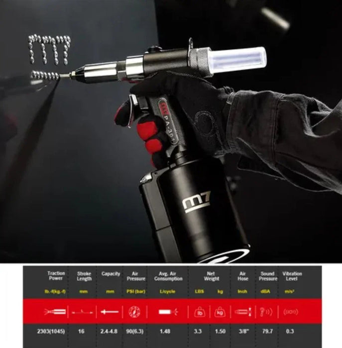 M7 Air Hydraulic Riveter 16Mm Stroke 2.4Mm - 4.8Mm - LX2001 - Homewares, Outdoor, Phone Accessories, Cases, Speakers, Headphones + More -