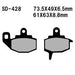 *DISC PADS SINTERED M-CAX FA130 VD428 FRONT KAWASAKI KX125 KX250 KX500 87-88 KLR650 87-07 - LX2001 - Homewares, Outdoor, Phone Accessories, Cases, Speakers, Headphones + More -