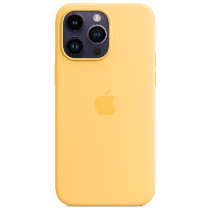 Apple iPhone 14 Pro Max Silicone Case with MagSafe - Sunglow Yellow