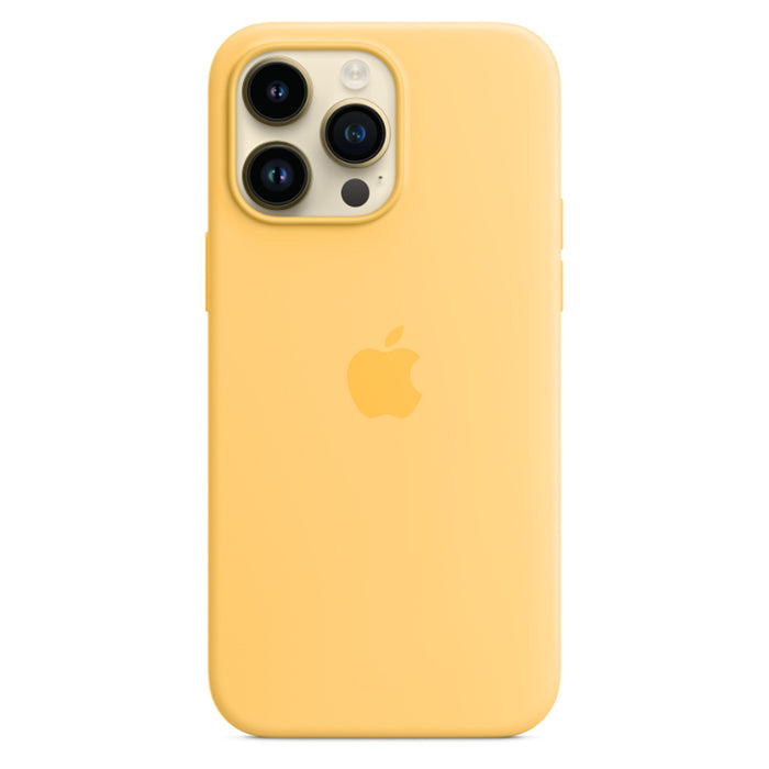 Apple iPhone 14 Pro Max Silicone Case with MagSafe - Sunglow Yellow