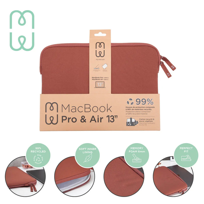 MW Horizon Recycled Sleeve Case for MacBook Pro/Air 13" (Red) - LX2001 - Homewares, Outdoor, Phone Accessories, Cases, Speakers, Headphones + More -