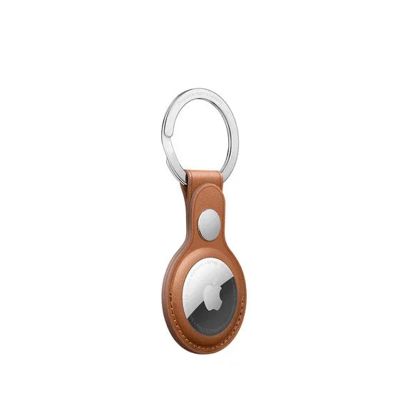 Apple AirTag Leather Key Ring Saddle Brown - LX2001 - Homewares, Outdoor, Phone Accessories, Cases, Speakers, Headphones + More -