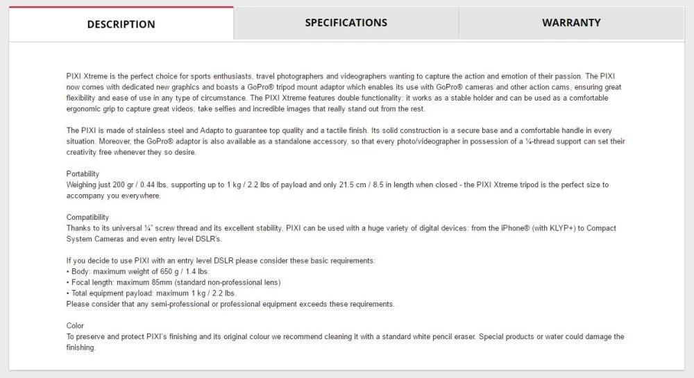 Manfrotto Pixi Xtreme GoPro Mini Tripod MKPIXIEX-BK - LX2001 - Homewares, Outdoor, Phone Accessories, Cases, Speakers, Headphones + More -
